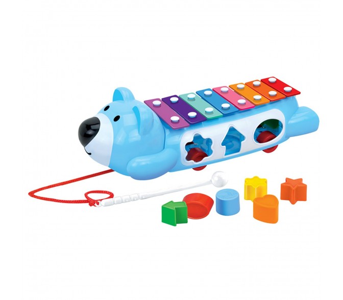 Игрушка ToysLab Сортер ксилофон-каталка