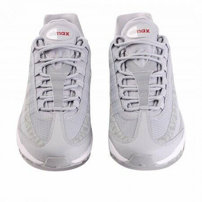 Кроссовки Nike AIR MAX 95 ULTRA (Цвет Wolf Grey-Red Crush-Ashen Slate-White)