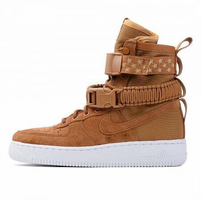 Кроссовки Nike SF AIR FORCE 1 (Цвет Muted Bronze-Muted Bronze-White)
