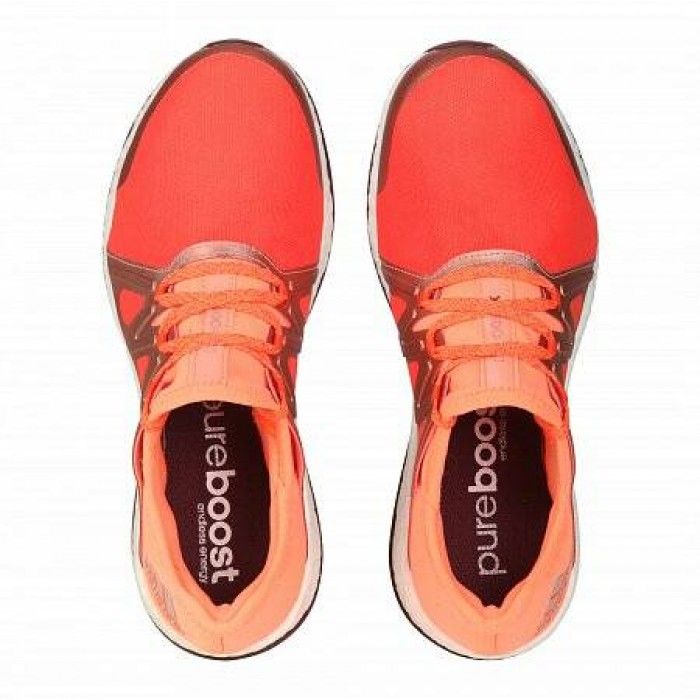 Кроссовки Adidas Performance PURE BOOST XPOSE (Цвет Energy-Glow Orange-Maroon)