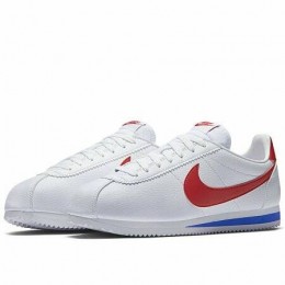 CLASSIC CORTEZ LEATHER (Цвет White-Red-Blue)