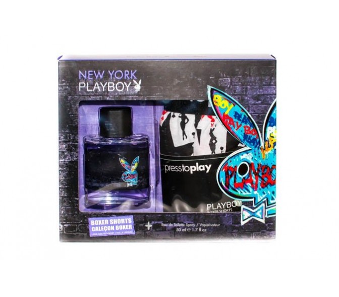 Подарочный набор Playboy NY (M) set (50ml edt+шорты)
