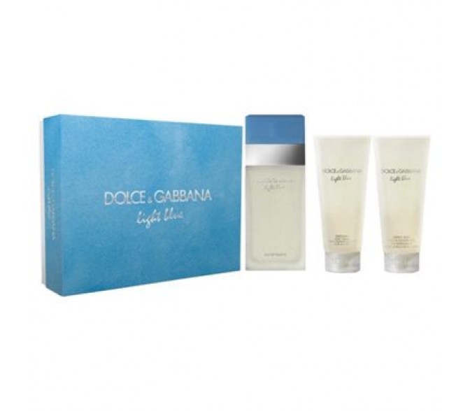 Подарочный набор Dolce&Gabbana Light Blue (L) set (50ml edt+50ml b/cr+50ml s/g)