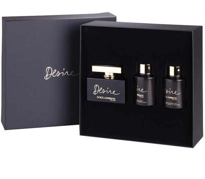 Подарочный набор Dolce&Gabbana The One Desire (L) set ( 75ml edp+100 b/l+100 s/g)