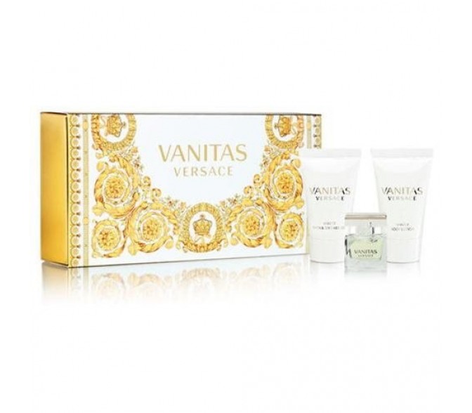 Подарочный набор Versace Vanitas (L) set (min 4,5 ml edt+b/l 25ml+s/g 25ml)