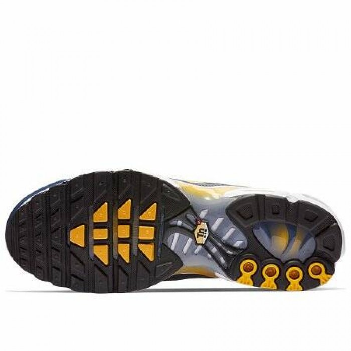Кроссовки Nike AIR MAX PLUS OG (Цвет Steel-Spun Yellow-White-Black)