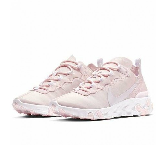 Кроссовки Nike REACT ELEMENT 55  (Цвет Pale Pink-White)