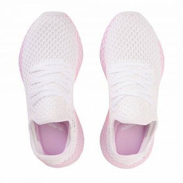 Кроссовки Adidas Originals DEERUPT RUNNER (Цвет Cloud White-Cloud White-Clear Lilac)