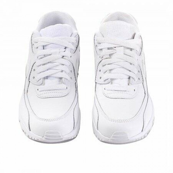 Кроссовки Nike NIKE AIR MAX 90 LEATHER (GS) (Цвет White)