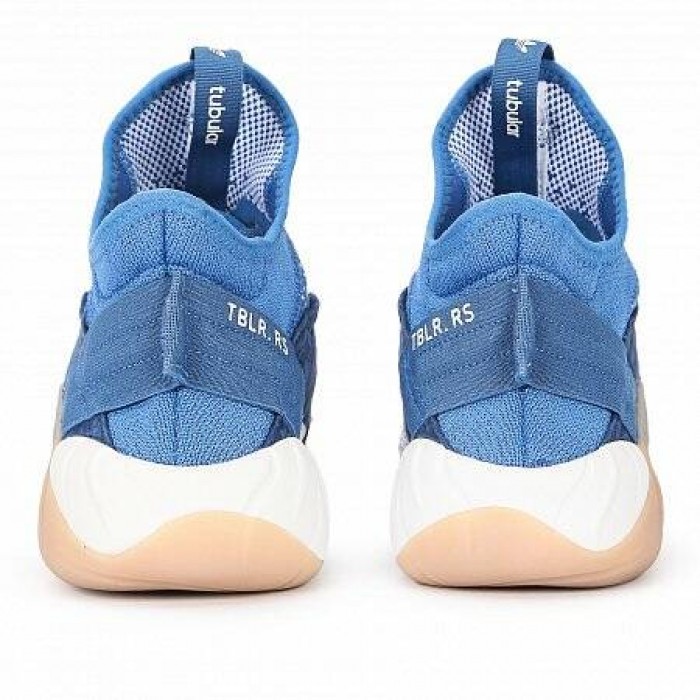 Кроссовки Adidas Originals TUBULAR RISE PRIMEKNIT (Цвет White-Blue)