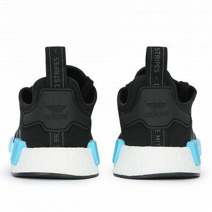 Кроссовки Adidas Originals NMD_R1 (Цвет Black-Blue)
