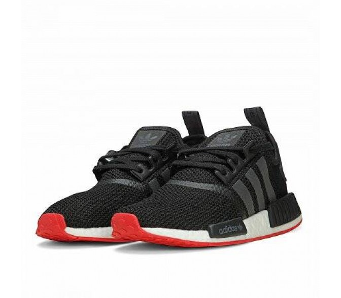 Кроссовки Adidas Originals NMD_R1 (Цвет Black-White-Red)