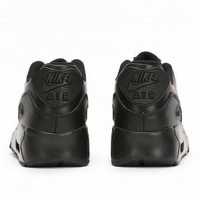 Кроссовки Nike NIKE AIR MAX 90 LEATHER (GS) (Цвет Black)