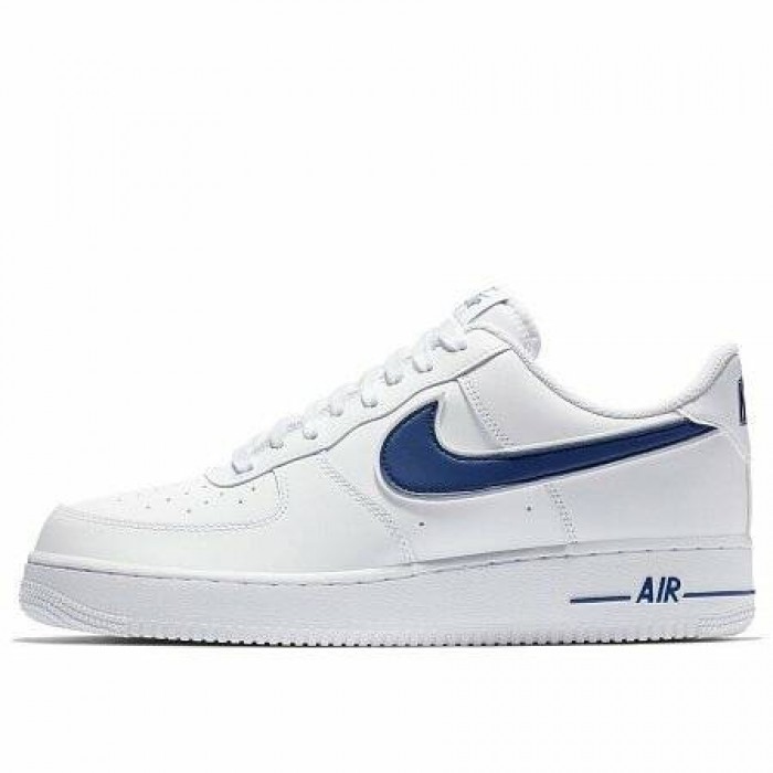 Кроссовки Nike AIR FORCE 1 '07 3 (Цвет White-Deep Royal)