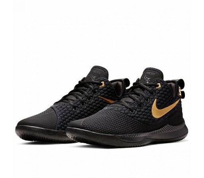 Кроссовки Nike LEBRON WITNESS III (Цвет Black-Metallic Gold)