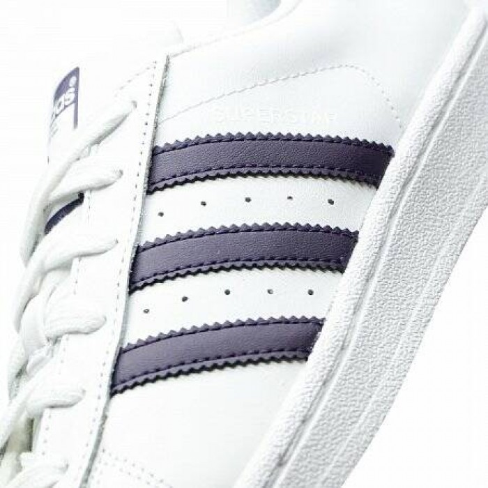 Кроссовки Adidas Originals SUPERSTAR (Цвет Ftwr White-Legend Purple-Core Black)
