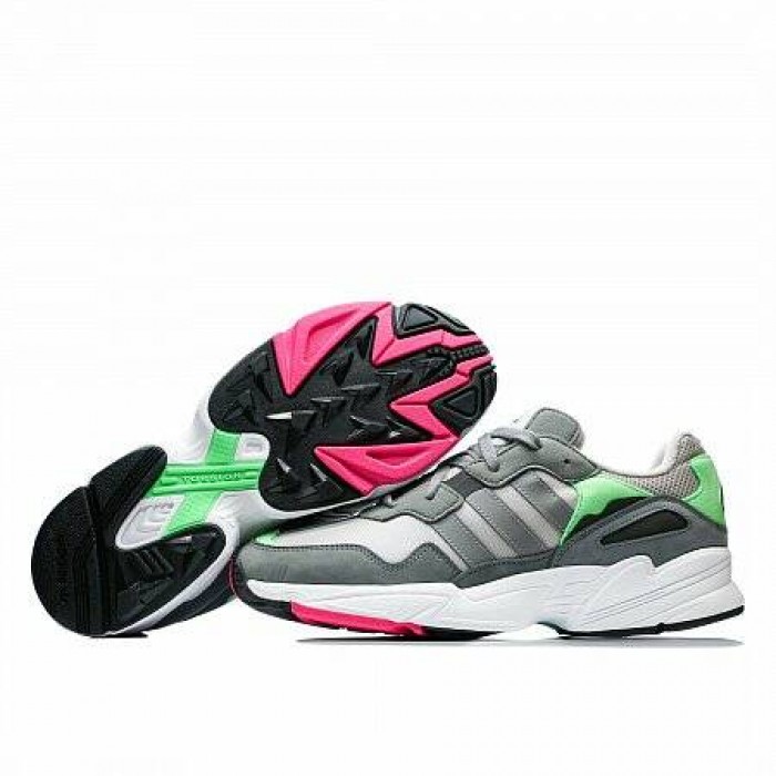 Кроссовки Adidas Originals YUNG-96 (Цвет Grey-Shock Pink)