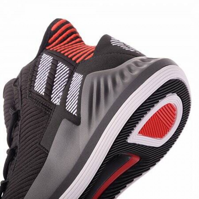 Кроссовки Adidas Originals D ROSE 9 (Цвет Core Black-White-Scarlet)