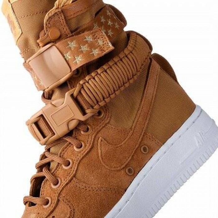 Кроссовки Nike SF AIR FORCE 1 (Цвет Muted Bronze-Muted Bronze-White)