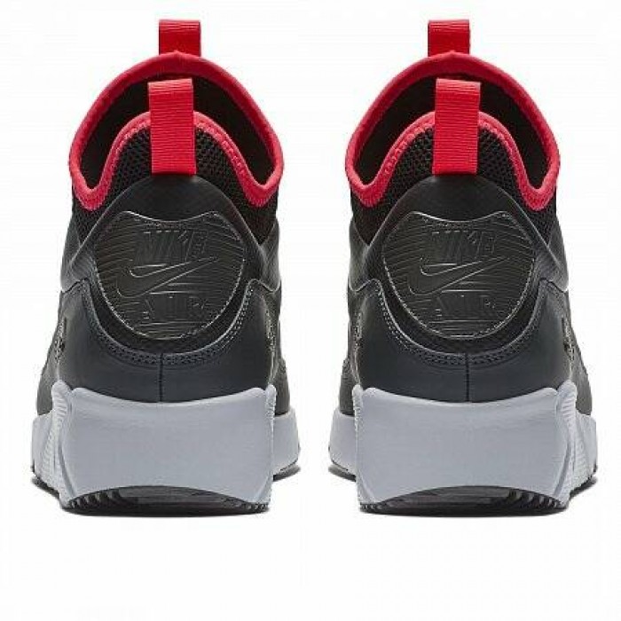 Кроссовки Nike AIR MAX 90 ULTRA MID WINTER (Цвет Anthracite-Black-Solar Red)