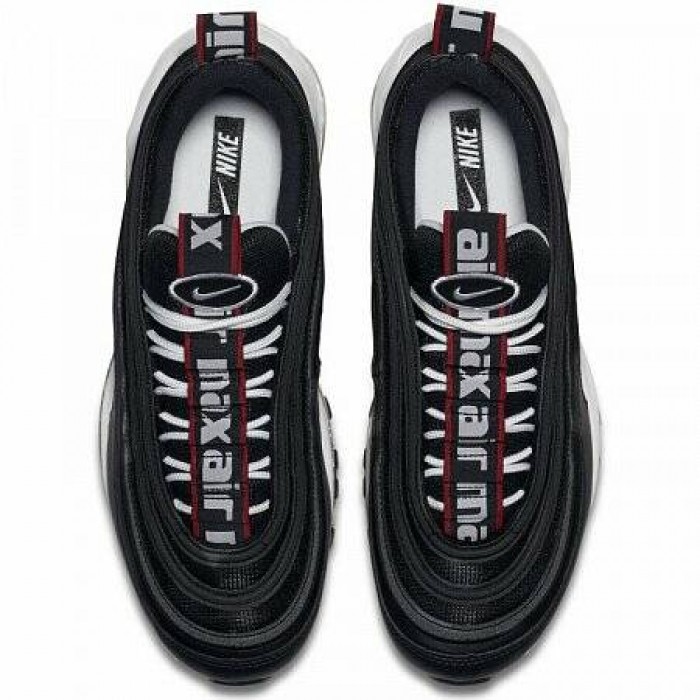 Кроссовки Nike AIR MAX 97 PREMIUM (Цвет Black-White-Varsity Red)